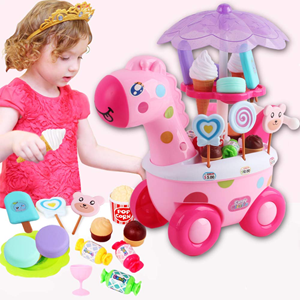 اسباب بازی نوزادی ماشین برقی آب نبات بستنی فروشی مدل زرافه Candy Ice Cream Car _اسباب بازی نوزادی